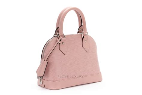 LOUIS VUITTON Epi Alma BB Rose Ballerine .